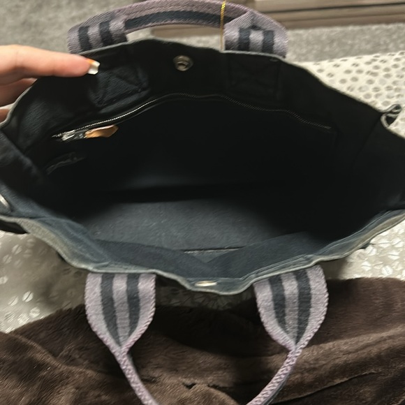 Hermes Tote Bag Black Canvas - Picture 3 of 4